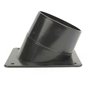 4" Angled Dust Collector Port For Router Table - tool