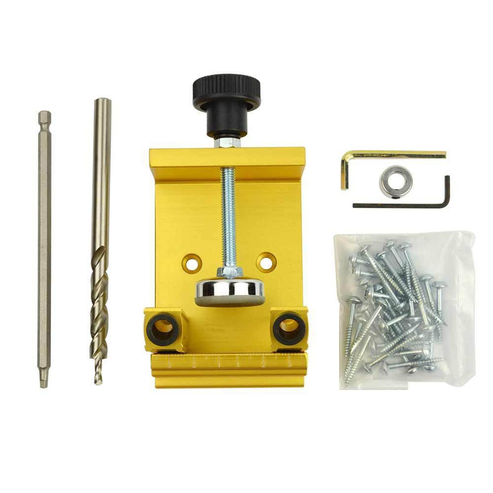 Pocket Hole Drilling Jig Faceframe Guide Kit - tool