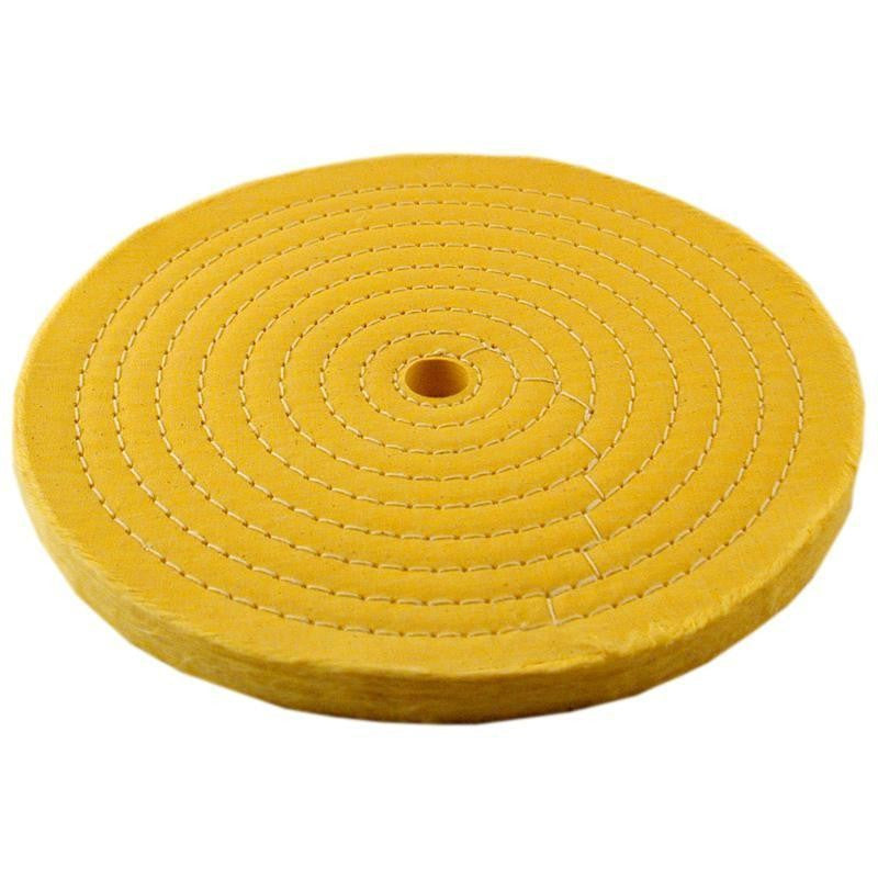 10" Diameter Yellow Treated Buffing Wheel - tool