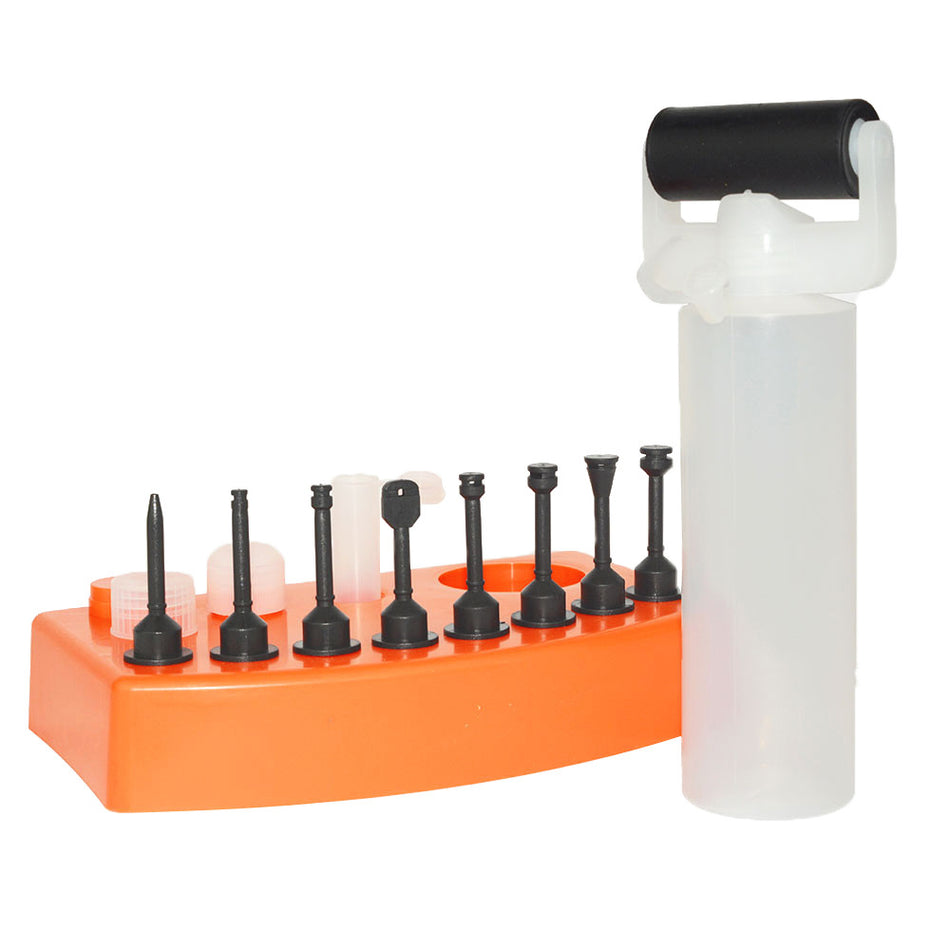 Wood Glue Roller Spreading Dowel Hole Injector Kit - tool