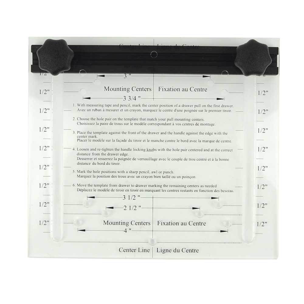 Cabinet Drawer Pull Handle Drilling Template Guide Jig - tool