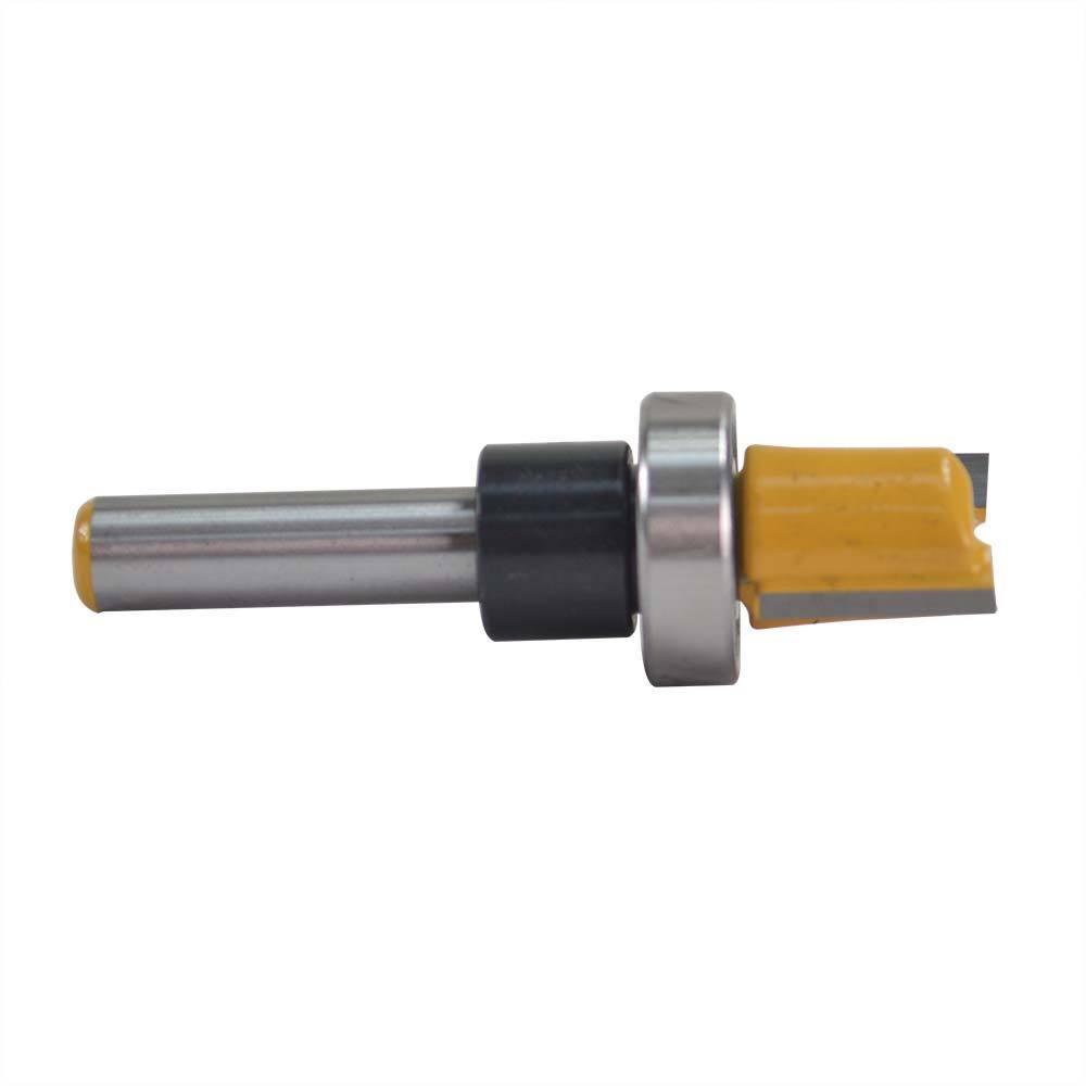 1/2" Hinge Template Mortising Router Bit With Top Rail Bearing Guide - tool