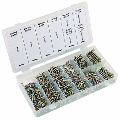 Assorted Stainless Steel Pan Head Sheet Metal Screws - tool