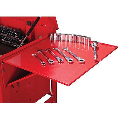 Fold Up Down Side Tray Work Shelf for Mechanics Mobile Tool Box Rollaway Storage - tool