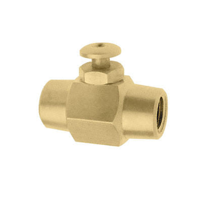 Push Button Brass Air Control Shut On Off Valve Switch 1/4" NPT Air or Liquid - tool