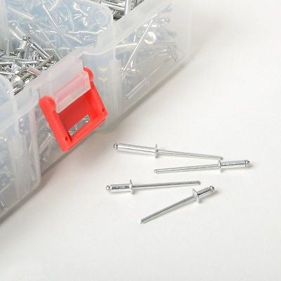 Box of Assorted Aluminum Pop Rivets - tool