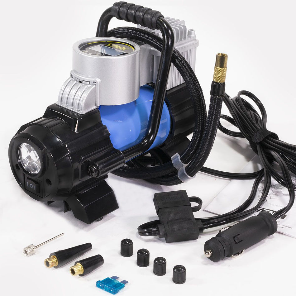 12 Volt Car Tire or Inflatable Inflator Air Compressor