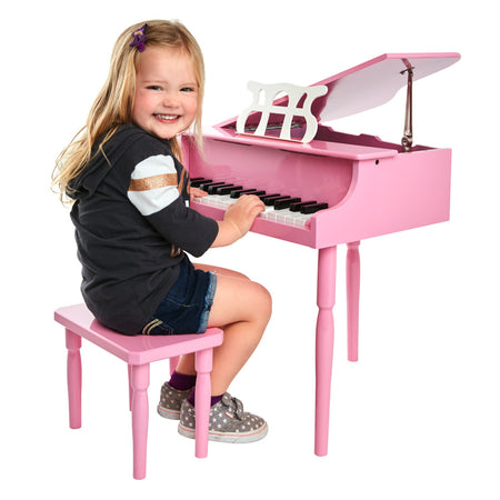 Pink Kid's Toy Grand Piano - tool