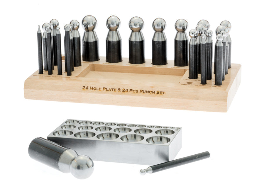 Large 26PC Dapping Punch Plate Tool Set - tool