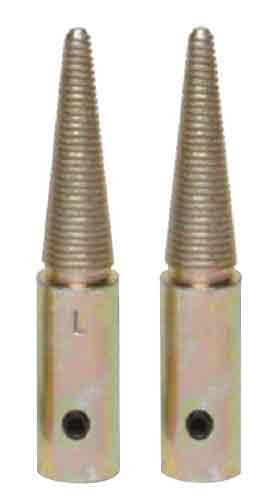 10mm Tapered Spindle Set for Mounting Polishing and Buffing Wheels - 2 PC, 3 1/8" Length