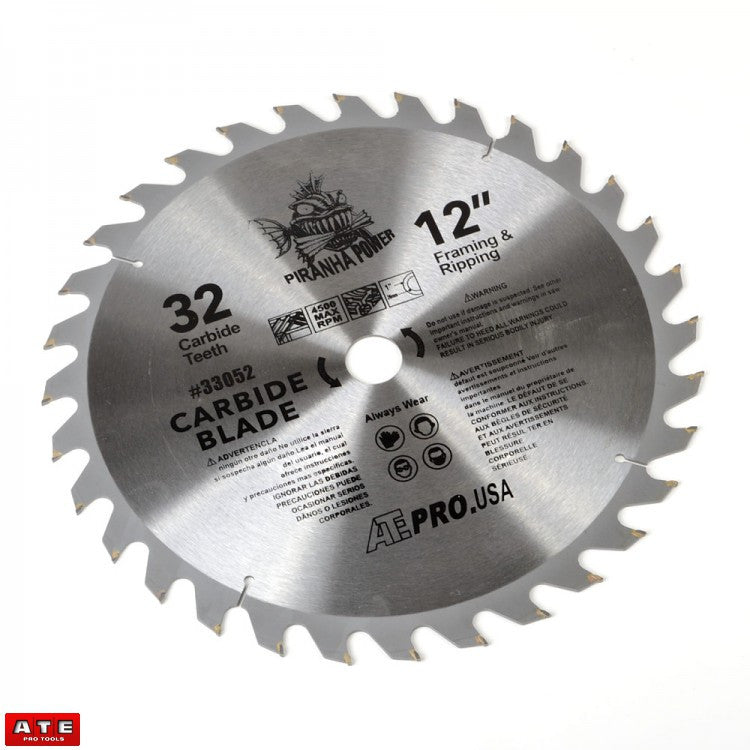 12" X 32 Carbide Tipped Ripping Saw Blade - tool