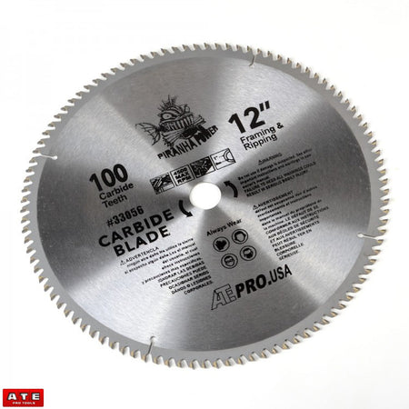 12" x 100 Tooth Carbide Tipped Saw Blade - tool