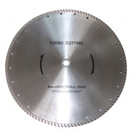 14" Diameter Turbo Diamond Saw Blade - tool