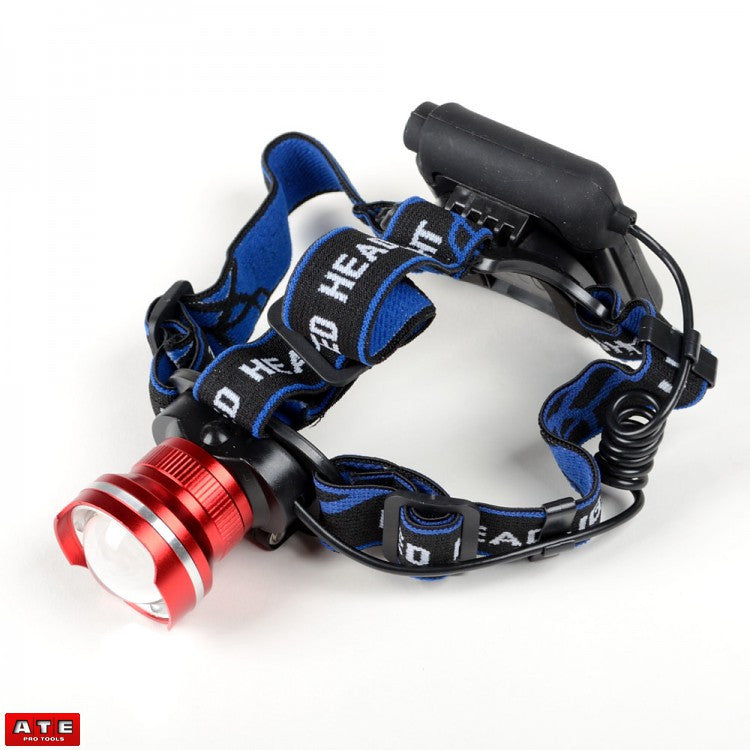 Bright Zoomable Head Lamp Work Light Flashlight - tool