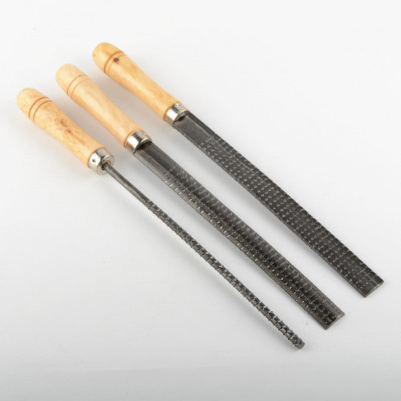 3PC Cheap Wooden Rasp File Set - tool