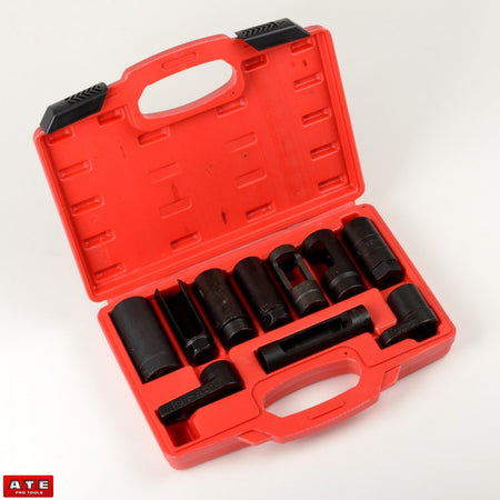 10pc Automotive Socket Oxygen Sensor Installer Remover Tool Kit - tool