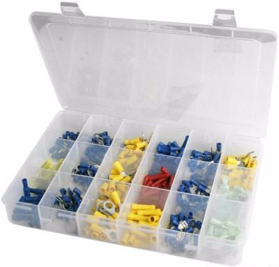 Large Wiring Crimp Connector Solderless Terminal Assortment Kit - tool