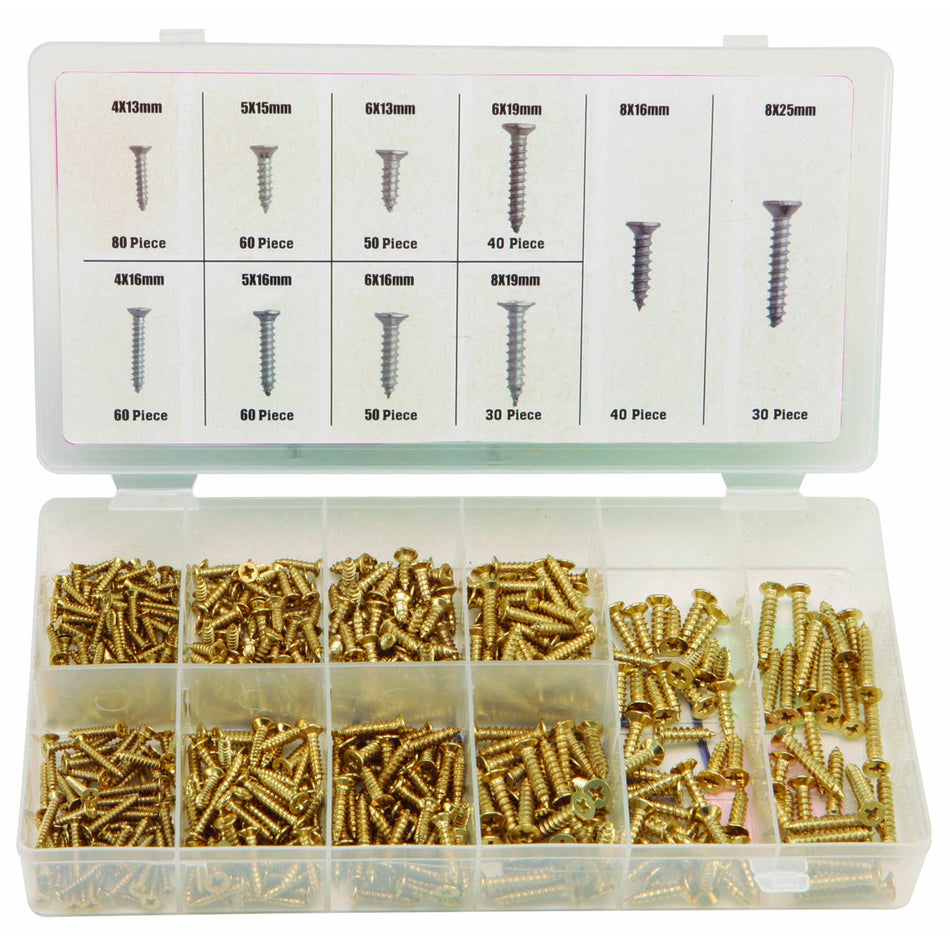 Brass Wood Screw Assortment