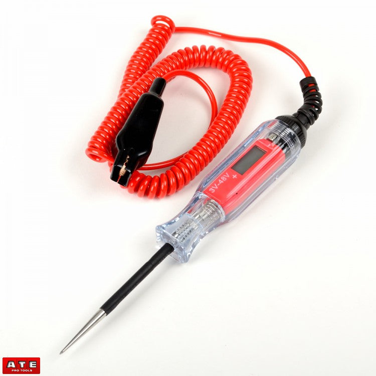 Digital LCD Wire Range Circuit Tester 3-48V Probe - tool