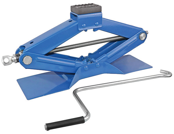 1.5 Ton Scissor Car Jack Rubber Contact Pad Hand Crank