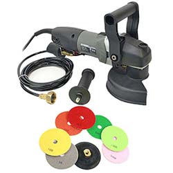 4" Electric Wet Diamond Polishing Buffer Kit - tool