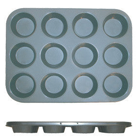 Non Stick Bake Baking Baker Pan Muffin Cupcake 12 Cavity Nonstick Cup Cake Pan - tool