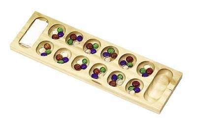 Wooden Mancala Rock Stone Game Set Kit - tool