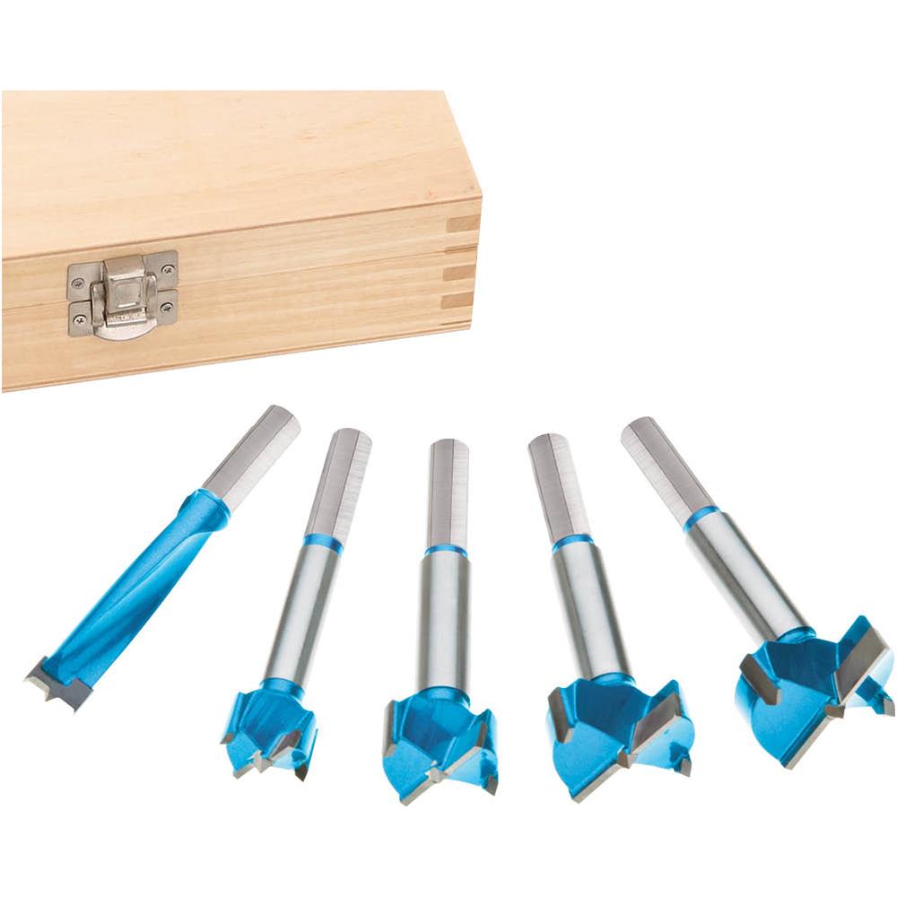 5 PC Metric Carbide Tipped Forstner Bit Set - tool