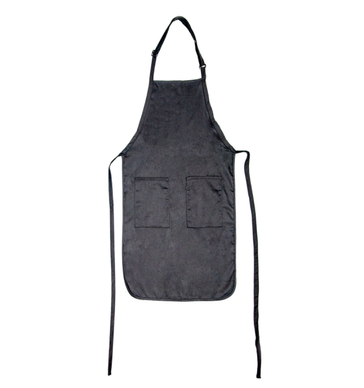 Black Jeweler's Apron 2 Pocket Adjustable Cotton