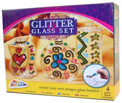 Glitter Glass Making Kit Decorating Paints