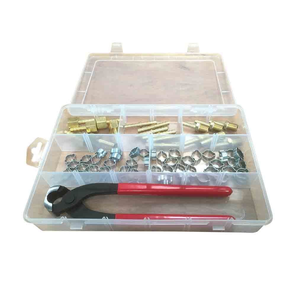 Air Hose Barb Crimping Crimper Repair Tool Kit - tool