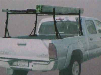 Generic Steel Adjustable Lumber Ladder Cargo Rack Holder for Pickup Truck Bed - tool