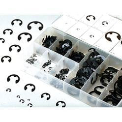 300 Piece Piece Eclip Metal Steel E-Clip Fastener Assortment Kit - tool