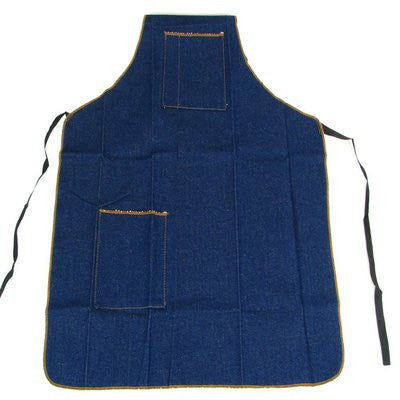 Demin Work Tool Shop Apron Bib Smock for Wood Carpenter Housekeeping Barbecue - tool