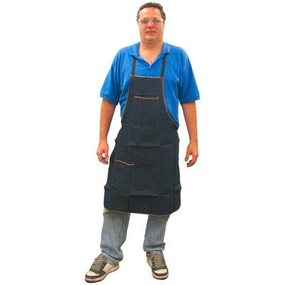 Demin Work Tool Shop Apron Bib Smock for Wood Carpenter Housekeeping Barbecue - tool