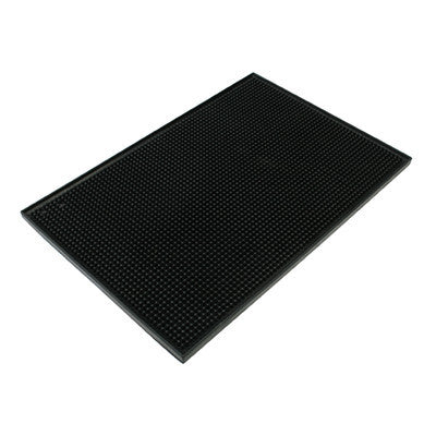 Black Plastic Drink Bar Glass Drain Countertop Service Counter Top Rinse Mat - tool