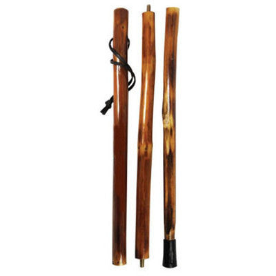 Natural Wooden Hiking Walking Walk Hike Stick Pole Collapsible Storage - tool