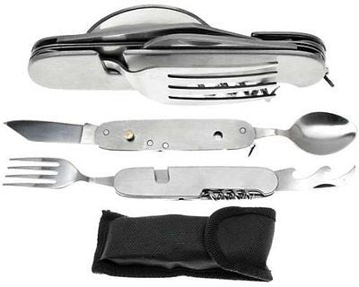 Folding Stainless Steel Camping Utensil Tool - tool