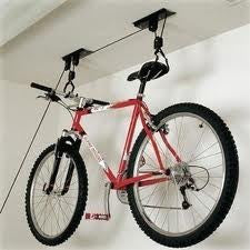 Overhead Garage Hanging Bike Storage Storing Ceiling Roof Mount Rope Lift Rack - tool