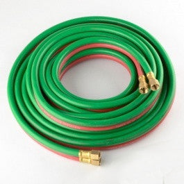 25' Foot Twin Line Gas Oxy Weld Oxygen Acetylene Welding Hose for Welders - tool