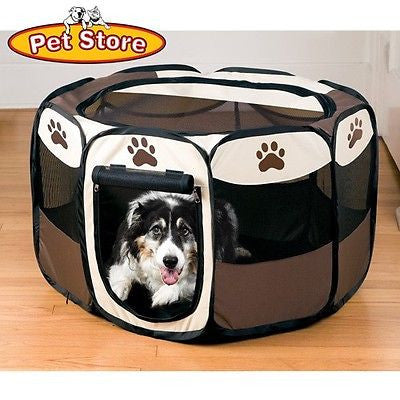 Large Size Portable Folding Fold Up Pet Dog Puppy Animal Playpen Play Pen - tool