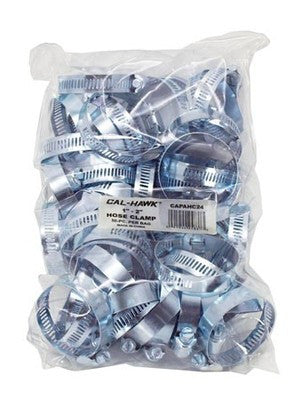 50 Piece Bulk Bag of Metal Steel Hose Clamps 1" to 2" Diameter - tool