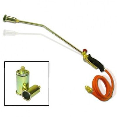 Propane Gas Down Roofing Flame Thrower Gun Torch Tool Weed Brush Burner Burning - tool