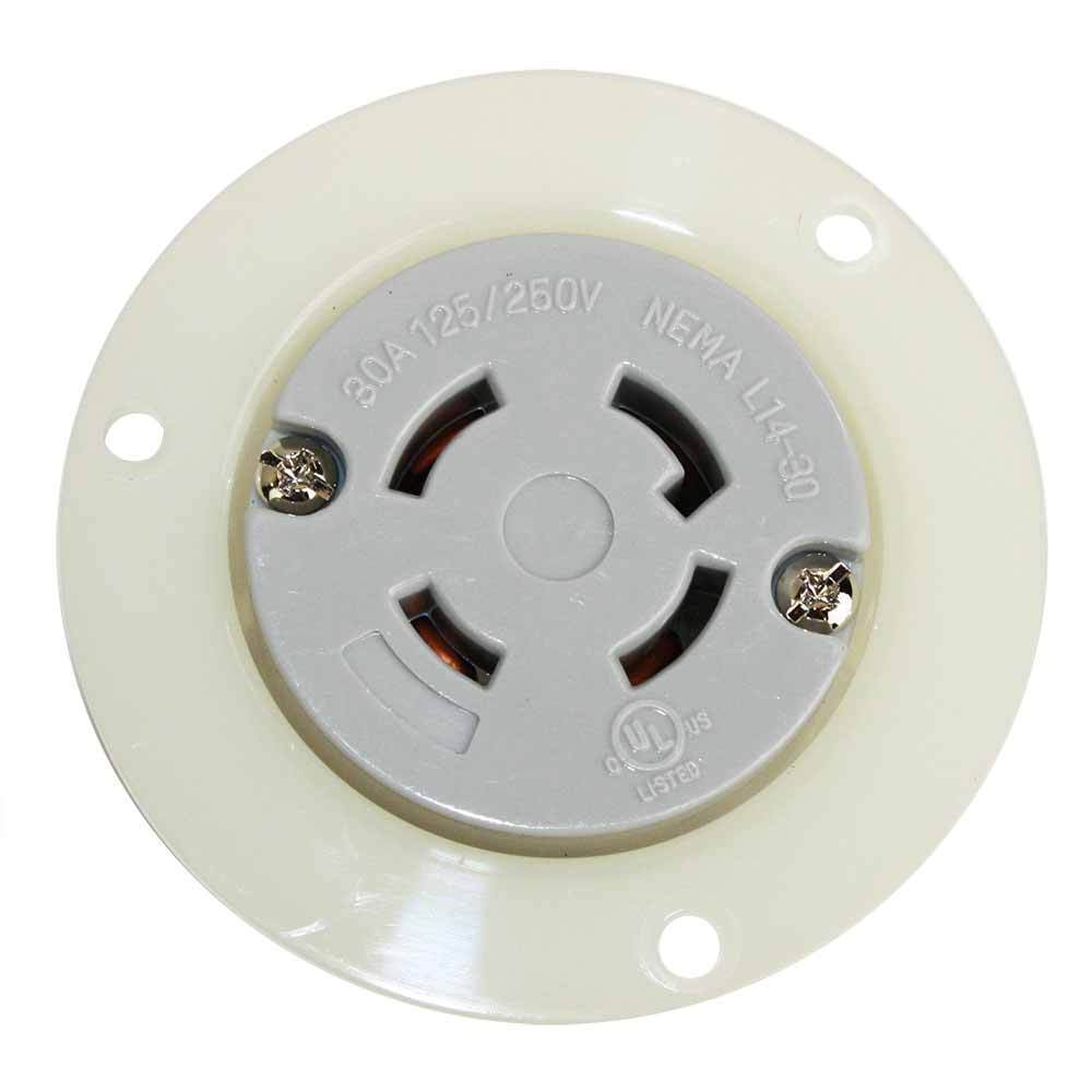 EMA L14-30R 3Pole 4W 30A 125/250V Flush Mount Twist Lock Receptacle Flange Outlet - tool