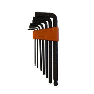 7 Piece Standard Size Ball End Hex Key Set - tool