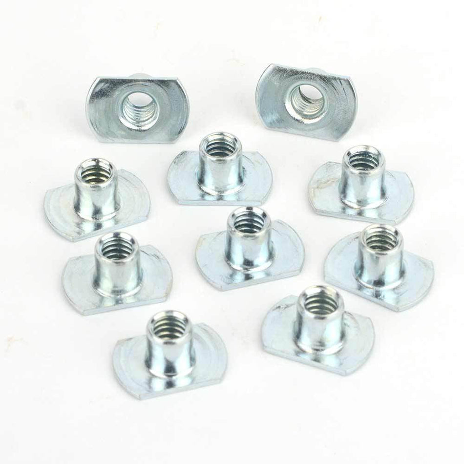 10 PC Pack of 1/4-20 Inch Threaded T-nut for Bolts T-Nuts - tool