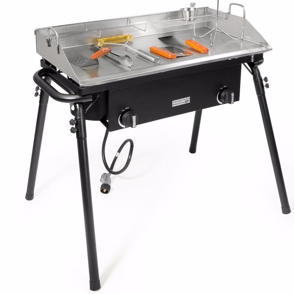 Outdoor Propane Flat Top Cooker Grill With Stand - tool