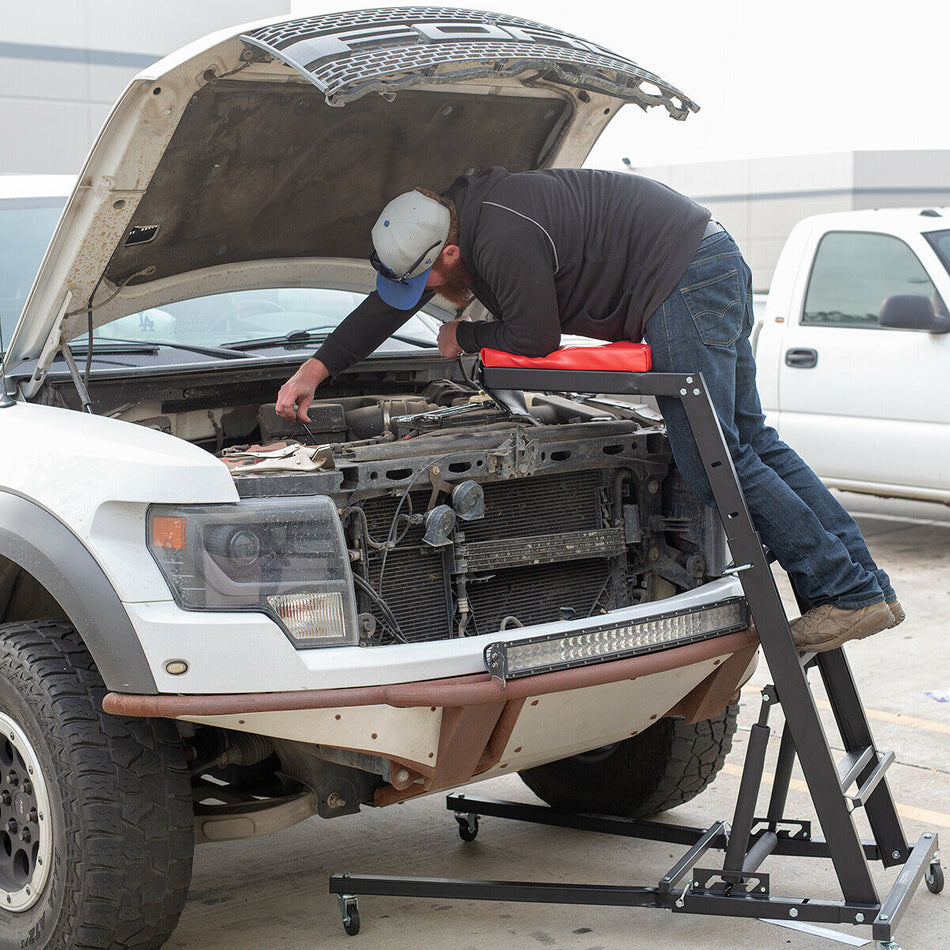 High Over The Hood Topside Ladder Creeper