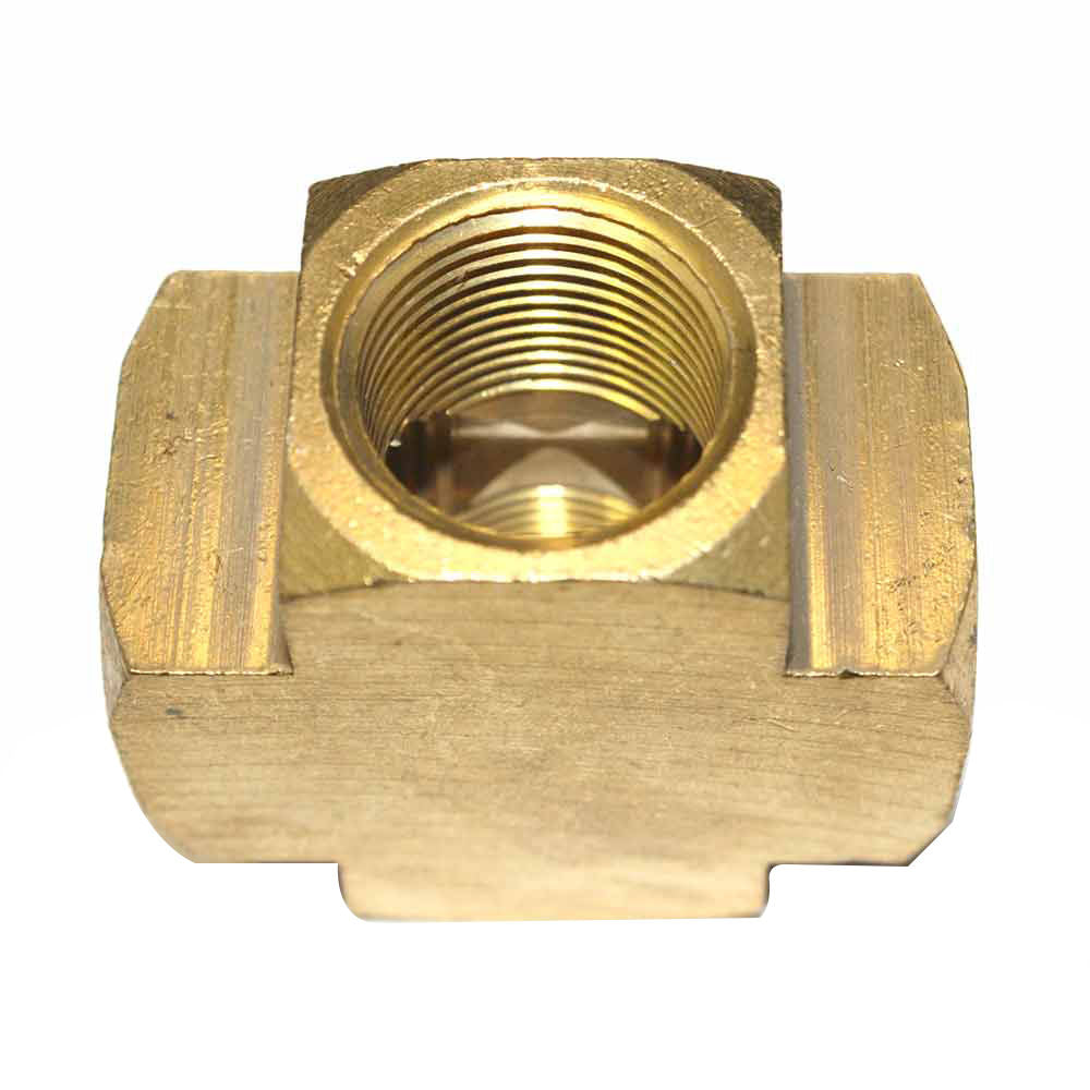 4 Way Brass Cross Fitting - 1/4" NPT Thread Threaded - tool