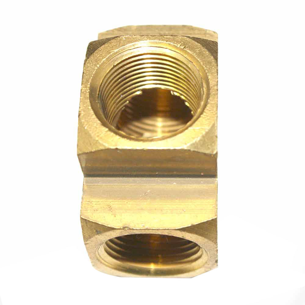 4 Way Brass Cross Fitting - 1/4" NPT Thread Threaded - tool